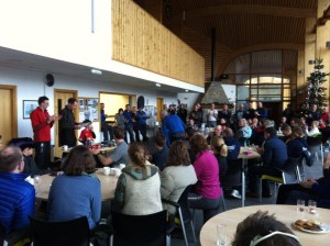 Christmas cheer continues at the prize giving!