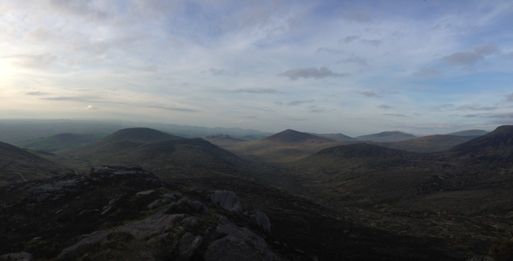 The summits ahead from Pierces Castle