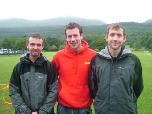 Great running by Seamus, Sam & Clive