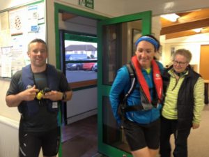 finish line in Troon marina